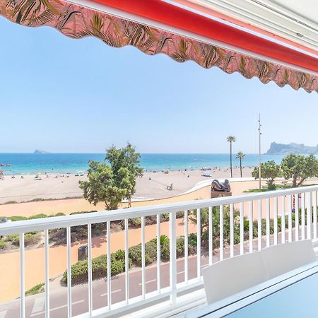 Luxury Primerisima Linea Playa Poniente Benidorm Con 6,5 Mts De Vistas Frontales Al Mar Exterior foto