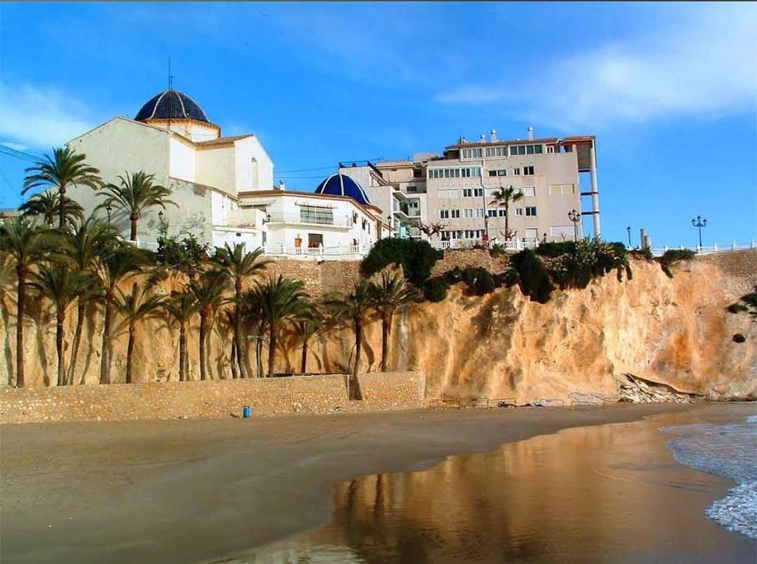 Luxury Primerisima Linea Playa Poniente Benidorm Con 6,5 Mts De Vistas Frontales Al Mar Exterior foto
